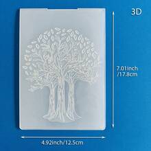 Bảng dập nổi 3D họa tiết Giáng Sinh mùa đông cây thông bông tuyết tuần lộc hoa, khuôn dập nổi nhựa dùng cho DIY scrapbooking, làm thiệp chúc mừng và trang trí thủ công giấy - Tấm ốp tường 3D-1 - Xem 29
