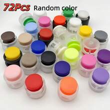 35/45/56/66/72/82Pcs Plastic Spring Buckle, Round Hole Cylinder Drawstring Stopper, Colorful Plastic Nylon Spring Buckle, No-Tie Shoelace Buckle Fastener, Shoelace Fixing Adjustment Buckle, Random Color - Multicolor - View 20