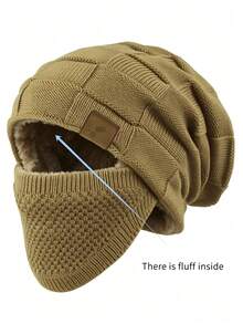 Set Topi dan Masker Wajah Musim Dingin Anti Dingin 2 Potong Unisex – Penutup Tali Serut Elastis, Ringan dan Hangat; Cocok untuk Bersepeda, Ski, dan Olahraga Luar Ruangan; Topi Warna Polos, Topi Musim Dingin Hangat dengan Lapisan Anti Angin dan Penghangat Telinga. - MultiWarna - View 16