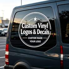 1pc Full Color Customized Vinyl Sticker - Can Be Personalized With Your Text, Image Or Logo, Suitable For Cars, Home Decor, Business, Windows, Doors, Walls, Bicycles, Boats, Perfect For Birthdays, Holidays, Christmas, Special Events - Multicolor - View 7