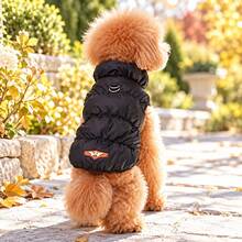 Three-Layer Warm Dog Jacket For Small And Medium Dogs, Autumn And Winter Pet Coat For Poodles, Bichons And Yorkshire Terriers, Everyday Cold-Weather Clothing In 8 Color Options - Black - View 8