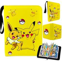 Hasbro Pokémon Game Card Album Card Storage Photo Album, Card Collection Book Pokémon Pets, 400 Card Slots Maximum Capacity 800 Cards (Cards Not Included) - Cartoon Card Holder - View 2