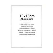 Mosearon 1PK 30x40cm 12x16in Silver Metal Photo Frame, Black A3 Frame, Wall Frame, Silver A4 Certificate Frame, Poster Frame, Wall Decor, Suitable For Photos, Wall Art Decoration, Vertical And Horizontal Display - Silver - View 12