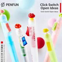 Pulpen Netral Kreatif dengan Ujung Fleksibel, Pereda Stres & Aktivasi Otak, Ujung Bola Ganda CS, Sakelar Lucu yang Sangat Menarik, Tulisan Halus, Cocok untuk Latihan Siswa, 0,5 mm - A - View 6