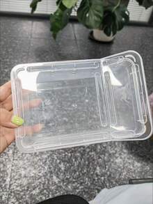 2pcs Reptile Breeding Box For Amphibians, Snails, Spiders, Geckos, Horned Frogs, Large Turtle Tank With Hide And Decor - Multicolor - View 6