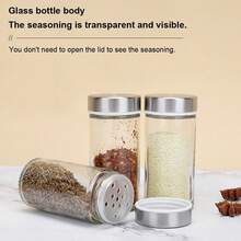 Compact Kitchen Spice Organizer, 360° Swivel Spice Carousel With Full Accessories For Home Storage - Silver 4-tier - View 7