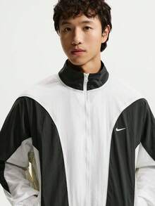 Nike 男款 AS M NK DF JACKET V&R 梭織無帽夾克 IM5888-102 - 黑與白 - 查看 3