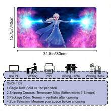Disney Frozen Large Extended Mouse Pad Featuring Winter Castle Scene And Character Graphic Print, Full Desk Coverage Mat For Keyboard And Mouse Area, Smooth Fabric Top With Rounded Edges, Secure Rubber Base Design - View 9