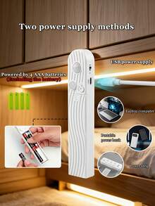 1-6m LED Motion Sensor Light Strip With Human Body Sensor Switch, Flexible Strip,Chasing Light With USB Interface,Staircase Chasing Light, Corridor Balcony, Indoor/Outdoor Use, Modern Lighting Design|Flexible Neon Light Flexible Strip|Staircase Light - White - View 7