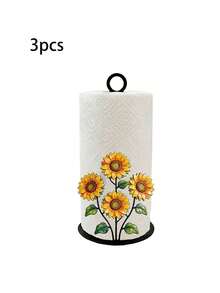 Floral Tissue Box, Tulip, Calla Lily, Sunflower, Decorative Tissue Box, No Drilling Required, Surface Mount, Holiday Decor, Suitable For Kitchen, Bathroom And Party, Sturdy Acrylic Construction, Perfect Choice For Holiday Celebrations - Multicolor - View 11