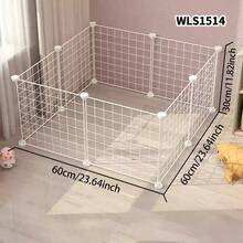 Small Pet Fence Dog Isolation Net Modular Small And Medium Dog Cage Indoor Home Use Rabbit Fence Balcony Cat Guardrail - Multicolor - View 10