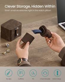Watch Boxes & Organizers - Khaki - View 6