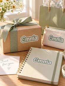 Customized Name Stickers, Multi-Purpose Self-Adhesive Labels, Suitable For Decorating Water Bottles And Gift Boxes - Multicolor - View 4