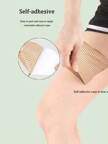 2/12pcs Thigh Anti-Chafing Patches, Invisible Thigh Anti-Chafing Tape, Unisex, Waist Patches, Personalized Gift For Preventing Thigh Chafing In Winter - Thin style - View 6