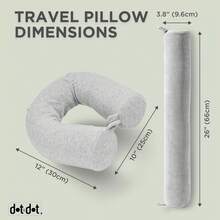 1 Adjustable Bendable Neck Pillow, Multi-Functional Travel Accessory, For Neck, Chin, Lumbar Support, Suitable For Sleeping, Traveling, Airplane, Headrest Use - A - View 2