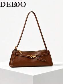 Dedoo 2026 New Premium Quality Women's Fashion Commuter Shoulder Bag, Autumn Vintage Style, Suitable For Shopping And Dating - Brown - View 1