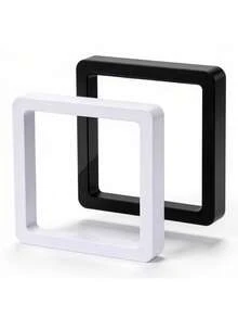 Vigour Summer Black/White Diamond Painting Frame With Transparent HD Film, Jewelry Box, Necklace Display Box,Flip-Top Design For Easy Artwork Replacement. Suitable For Diamond Paintings. Ideal For Desktop And Wall Mounting, Perfect For Home Decor And Art Display - A - View 9