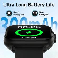 SIMSONLAB 中性智慧運動手錶，300mAh大容量電池，支援無線通話、訊息通知、可自訂壁紙，相容 iOS 與 Android 系統，適合日常配戴 - 彩色 - 查看 2