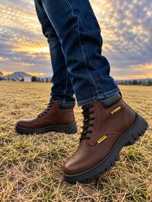 STORM Industrial Boots With Polyamide Helmet - Maximum Protection, Extreme Resistance And Professional Comfort - Cafe - View 2