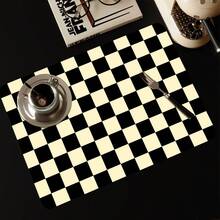 1pc Plaid Print Oversized Dish Drying Mat, Bar Countertop Waterproof Mat, Drying Mat, Drainage Mat, Coffee Machine Mat, Washing Machine Top Protector Mat, Stove Top Mat, Dining Table Mat, Mouse Pad, Coffee Cup | Tableware Drying, Absorbent Quick-Drying, Washable And Reusable, Suitable For Kitchen | Cafe, Tea Cup, Coffee Cup, Coffee Machine Accessories, Home Decor For Coffee Lovers, Rental Home Improvement, Perfect As Housewarming Gift, Christmas Gift, Pet Feeding Mat, Washing Machine Protector Mat, Door Mat, Table Mat - Multicolor - View 9