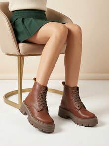 Women Ankle Boots & Booties - Brown - View 1