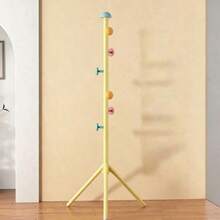65 Inch Cute Style (High) Coat Rack, Mushroom Design, Eye-Catching Appearance, Strong Load-Bearing Capacity, Easy Installation, Suitable For Dormitory, Various Scenes, Space Saving, Sturdy Hooks, Storage, Mother's Day, Father's Day Gift - View 4
