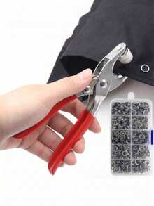 Bộ nút bấm 5 móng 202/102/1 cái, nút đinh tán kim loại chịu lực kèm dụng cụ ép tay, dễ lắp đặt, bền bỉ, phụ kiện sửa chữa quần áo DIY cho áo khoác, túi, da, giày và đồ thủ công handmade - Nhiều kiểu dáng - Xem 11