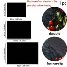 (Hot !!) 1pc 2D Kitchen Seasoning Pattern, Flat Stove Protector Mat And Non-Slip Heat-Resistant Rubber Stove Cover Mat Suitable For Induction Cooktop, Glass Stove And Multi-Functional Anti-Scratch Mat, Also Best Choice For Oven, Washing Machine, Dryer And Kitchen Decoration. - Multicolor - View 8