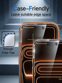 3pcs HD Tempered Glass Screen Protector, One-Click Installation Dust-Free Box, Full Coverage, 9H+ High Hardness, Aluminum Silk Screen Printing Process, Phone Screen Protector, Compatible With IPhone 18 Pro Max 17 16 15 Plus 14 13 12 11 Series, Anti-Explosion, Anti-Scratch, Earphone Hole Dust-Proof, Bubble-Free, Auto-Adsorption, Smooth Anti-Oil, Protective Film - 3PCS - View 9