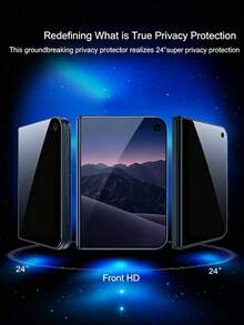 2pcs Privacy Tempered Glass Screen Protector, Compatible With IPhone, Anti-Peeping, 9H Hardness, Case Friendly, Anti-Scratch, Bubble-Free, Easy Installation (Phone Accessories) - Black - View 3