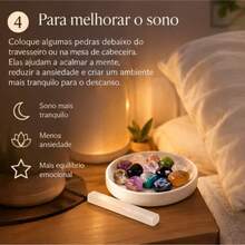Kit 20 Pedras + Selenita - Cristais Naturais, Ametista, Turmalina,Quartzo Rosa, Agata,Pirita - Multicolorido - Visão 7