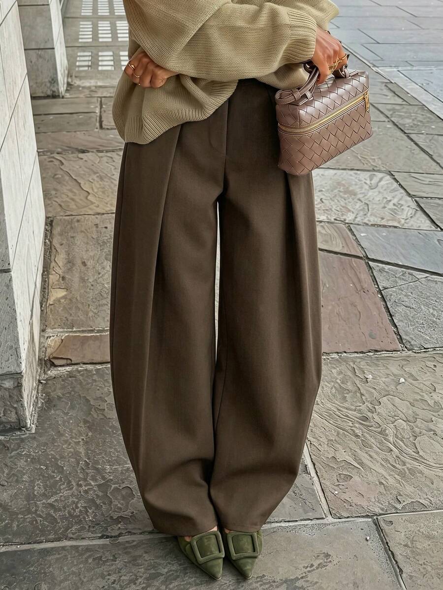 Autumn/Winter Casual Oversized Blazer & Trousers Urban Style Office Date Commute Versatile