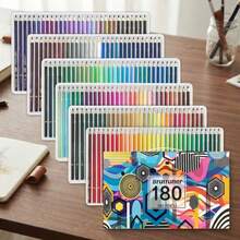120/180/260 Professional Oil Based Colored Pencils For Artists - Pencils For Drawing, Sketching And Coloring Books - Soft Core Art Pastel Pencils - 180 Colors Of Oil Colored Pencils - View 3