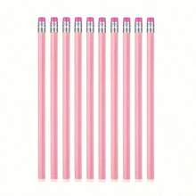 10pcs HB Graphite Pencil Pack With Eraser - For School, Art, Office, Drawing, Sketching, Learning - Pink Wood Pencils, Back To School - Multicolor - View 8