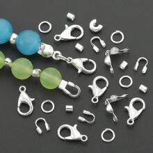 245pcs DIY Jewelry Clasps & Connectors Set, 6-Compartment Box, Suitable For Beaded Jewelry Making, Bracelets, Necklaces, Anklets, Open Jump Rings, Bead Connectors, Bag Charms, Jewelry Accessories, Handmade Craft Materials - Accessory Set - View 10