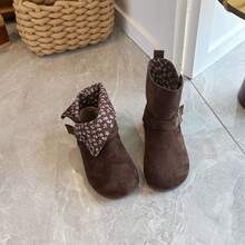 New Versatile Boots, Fashionable 2-In-1 Kids Boots, Korean Style Minimalist Girls Shoes - Brown - View 3