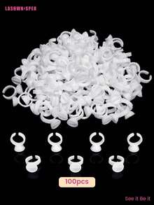 100pcs Disposable Tattoo Ink Cups, Glue Cups For Eyelash Extensions And Tattoo Ink - Eyelash Glue Cups, Eyebrow, Lip And Eyeliner Pigment Cups - Multicolor - View 20