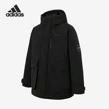 Jaket Pria Adidas/Adidas Authentic 2026 Tahan Angin, Hangat, Klasik, Kasual, Berbantalan Bulu Angsa untuk Aktivitas Luar Ruangan KB5662 - Hitam - View 9