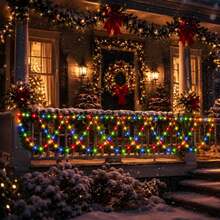 Multicolor PVC Wire String Lights, USB Powered Decorative Lights With 8 Lighting Modes, Semi-Circular Wave Lights For Eaves, Balcony, Patio, Camping, Christmas Party, Halloween & New Year Decorations,Diwali Home Decoration - Eave Lights - View 7