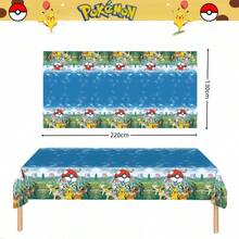 1pc Anime Cartoon Disposable Party Tablecloth, Multiple Character Theme Printed Styles, Thickened PE Material Durable And Tear-Resistant, Waterproof And Oil-Resistant Easy To Wipe, Large Size Covers Regular Tabletop, Convenient To Unfold And Lay, Can Be Discarded Directly After Event Without Cleaning, Suitable For Theme Birthday Parties, Holiday Celebrations, Theme Gatherings And Other Tabletop Decor Scenarios, Multiple Styles Available To Meet Different Style Matching, Highly Attractive Party Decoration Accessory, Suitable For Event Setup, Also Can Be Given As Matching Gift To Friends Who Love Style - Multicolor - View 2