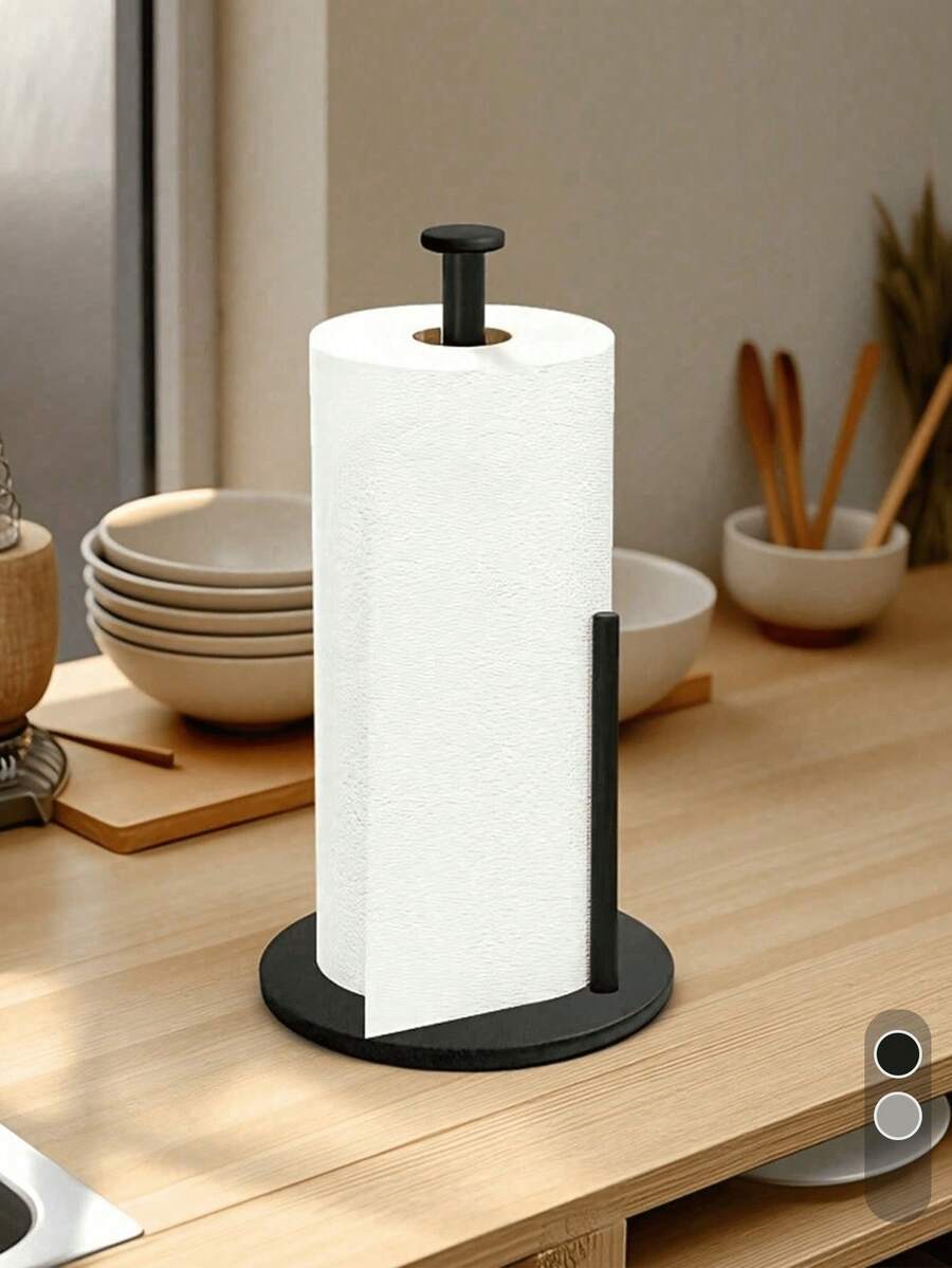 1pc Silver Kitchen Paper Towel Holder, Kitchen Paper Towel Rack, Countertop Paper Towel Dispenser, Napkin Holder, Stainless Steel Kitchen Paper Towel Holder With Weighted Base, Space-Saving Design Suitable For Paper Towels, Napkins, Kitchen Rolls, Wall-Mounted Storage Organizer, Modern Kitchen Accessories, Kitchen Supplies, Kitchen Decor, Kitchen Accessories, Kitchen Supplies, Home Accessories, Kitchen Storage Supplies, Camping Essentials, Holiday Essentials, Kitchen Essentials, Kitchen Decor And Accessories, Home Essentials, College Essentials
