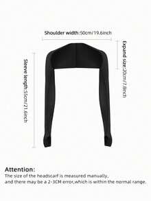 1-Piece Breathable UV Resistant Ice Silk Arm Cover, Ice Silk Sun Protection Sleeve, Cool Shoulder Wrap Sleeve, Summer Elastic Half Finger Sun Protection Arm Cover, With Finger Hole UV Protection Sleeve, Suitable For Outdoor Sports, Golf, Cycling - Multicolor - View 5