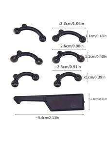 3 miếng nẹp mũi silicon, 2 kẹp mũi thoải mái và dụng cụ hỗ trợ, phù hợp cho trang điểm Halloween và Giáng Sinh - Nhiều màu - Xem 11