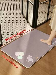 SANJIANGDI 1 buah Keset Dapur Kelinci Kecil Ungu Taro Wangi, Bahan Kasmir Imitasi 0,6mm, Lembut dan Dapat Dicuci dengan Mesin, Cocok untuk Dapur, Lorong, Kamar Mandi, Ruang Tamu, Pintu Masuk Luar Ruangan, dan Toilet, Dapat Digunakan Sepanjang Tahun dan Dapat Disesuaikan dengan Berbagai Kesempatan. - MultiWarna - View 14