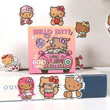 60pcs Cute Cat Box Stickers, Waterproof PVC Stickers For Cats, Suitable For Water Bottles, Laptops, Wallets, And Scrapbooks, As Birthday Gifts, Easter, And Holiday Party Gifts. - Multicolor - View 3