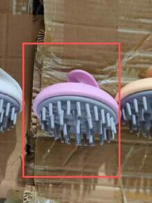 1pc Soft Silicone Scalp Massager, Dry & Wet Use Shampoo Brush, Deep Cleansing & Exfoliating, Handheld Hair Washing Brush, Suitable For Men & Women, Bath Essential - Multicolor - View 9