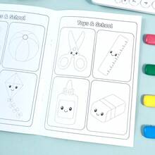 Children's Cute Cartoon Tracing And Coloring Book, Dotted Line Drawing Book, Back To School Season Early Education Enlightenment Educational Painting Practice Doodle Book, Student Early Learning Fun Painting Toy Gift - Multicolor - View 8