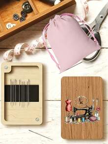 Flower Sewing Needle Case, Needle & Thread Storage Box, Pin Organizer - Floral Sewing Pattern Needle & Thread Storage Box, Sewing Needle Storage Tool, Without Needles, Needle & Thread Organizer Box, Holiday Birthday Gift, Perfect Gift For Sewists, Sewing Enthusiasts And Embroidery Artists - Multicolor - View 6