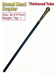 Halloween Party Stage Performance Prop Pharaoh Snake Staff King Scepter Wizard Magic Wand Magician Staff Bronze Color Cosplay Costume - Multicolor - View 11
