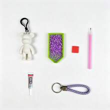 1 Set DIY Diamond Keychain Pendant, Fun Handmade Craft, Suitable As Plush Sock Souvenir For Birthday, Graduation, Valentine's Day And Christmas - One Size Fits All - View 10